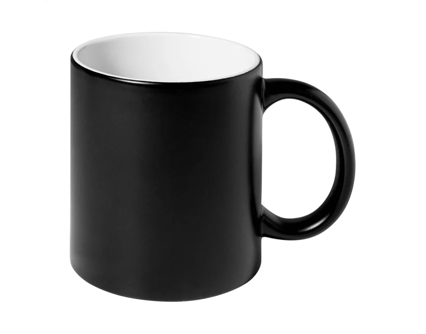 Kubek ceramiczny z grawerem logo 350 ml czarny