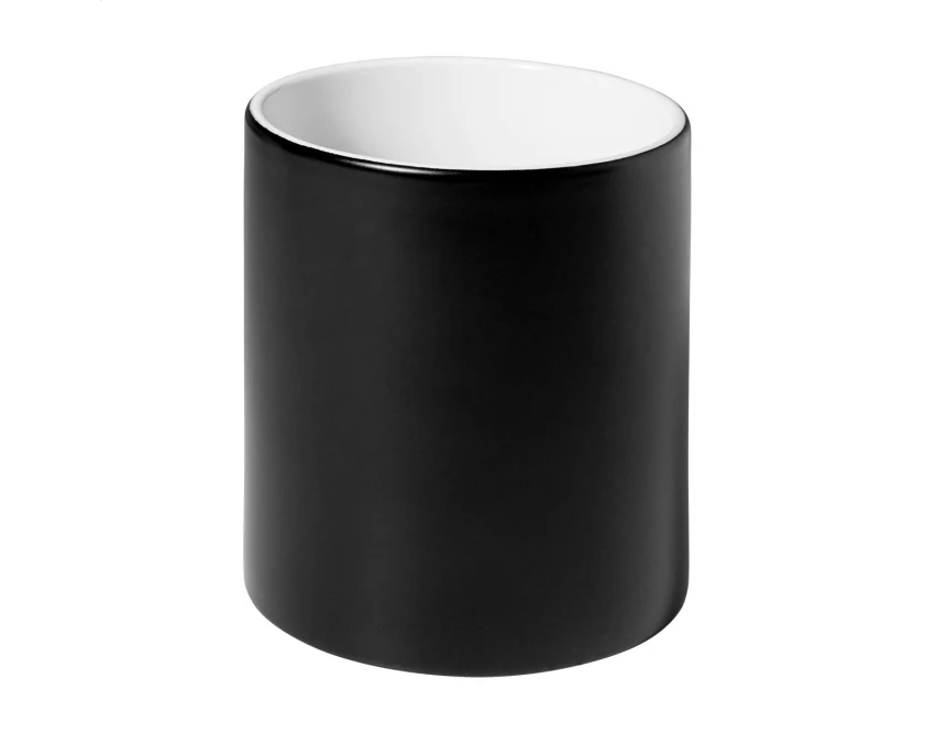 Kubek ceramiczny z grawerem logo 350 ml czarny
