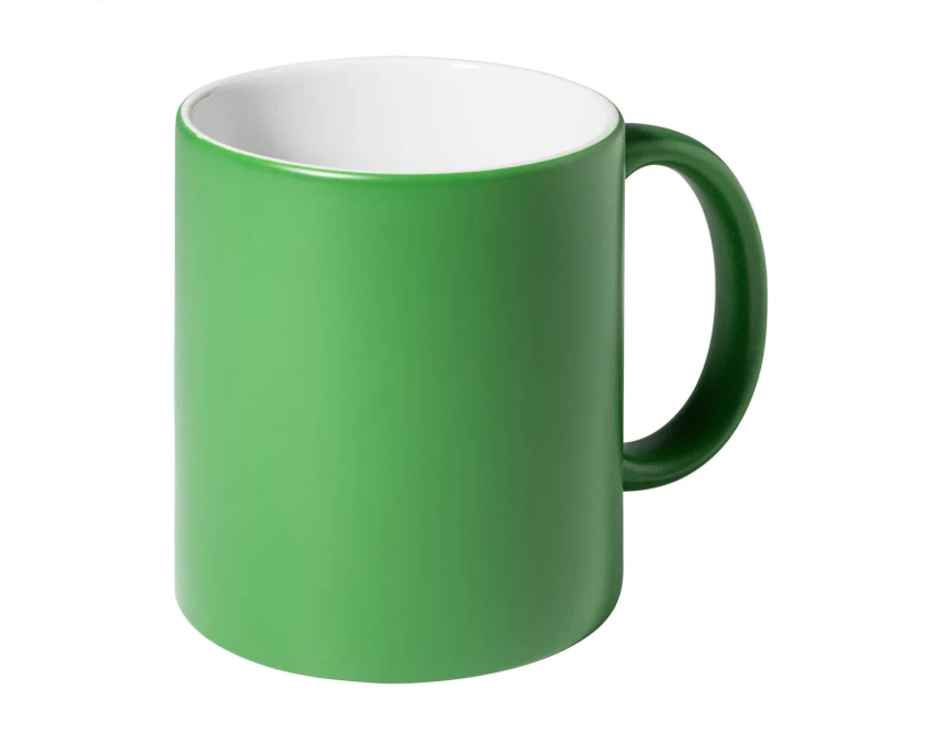 Zielony kubek ceramiczny 350 ml z grawerem