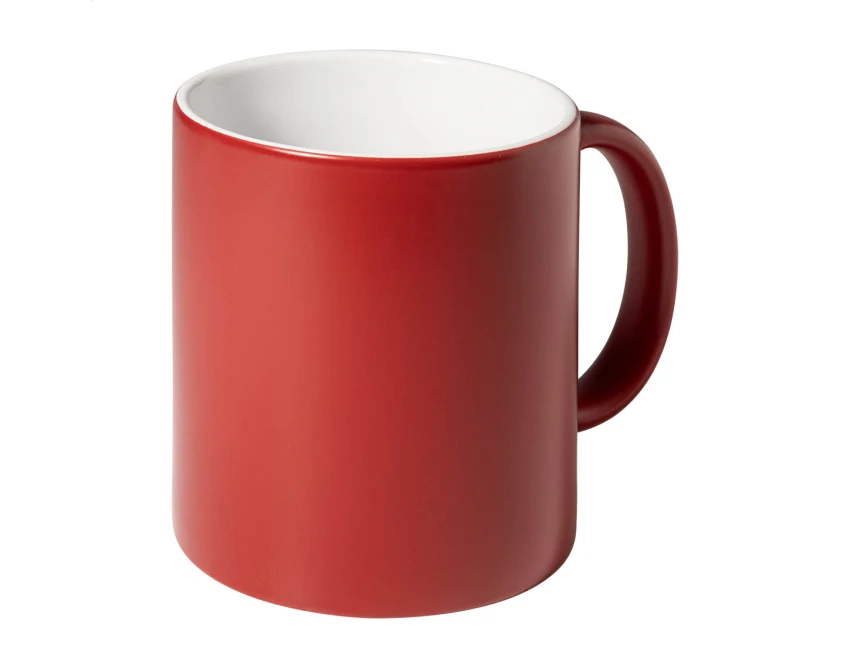 Kubek ceramiczny z grawerem 350 ml czerwony