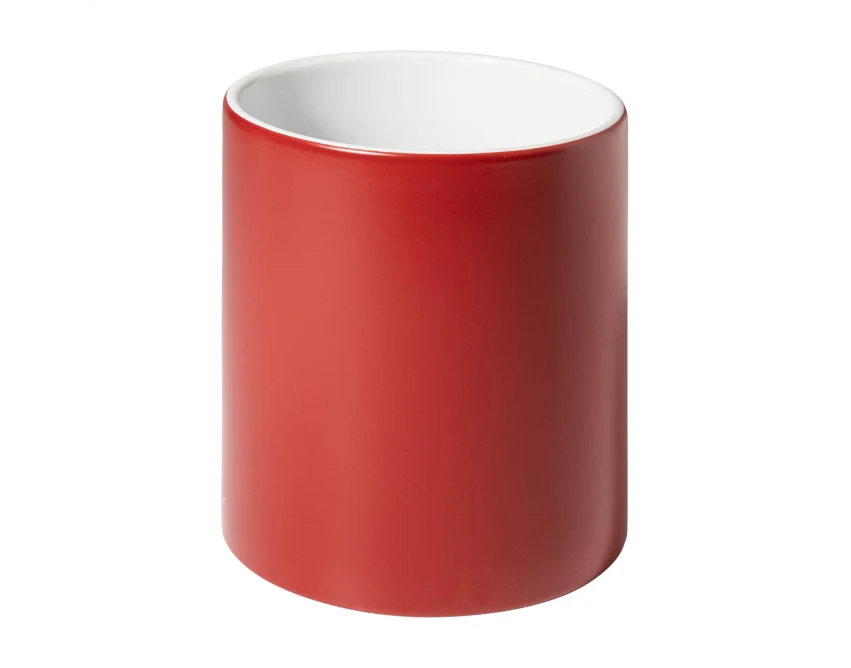Kubek ceramiczny z grawerem 350 ml czerwony