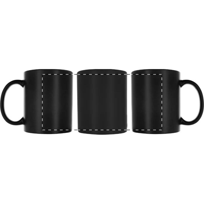 Schemat znakowania dla Sitodruk 360° - RS3 na gadżecie: Kubek ceramiczny z grawerem logo 350 ml czarny