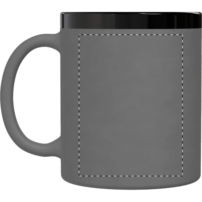 Schemat znakowania dla Grawerowanie laserowe (personalizacja) - NE2 na gadżecie: Kubek ceramiczny z grawerem 300 ml, gumowana powłoka