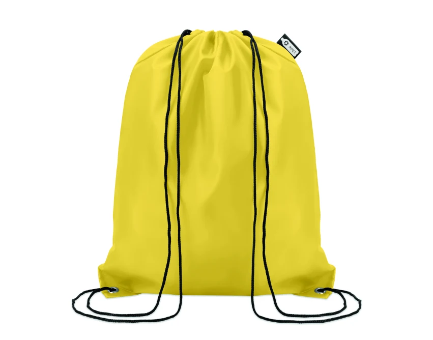 Worek reklamowy z nadrukiem RPET 36×40 cm żółty