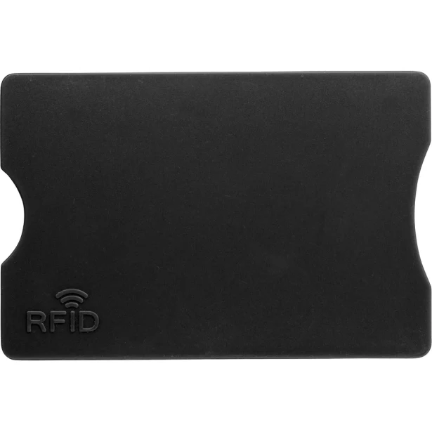 Osłona na kartę RFID 8,9×6 cm czarna aluminiowa