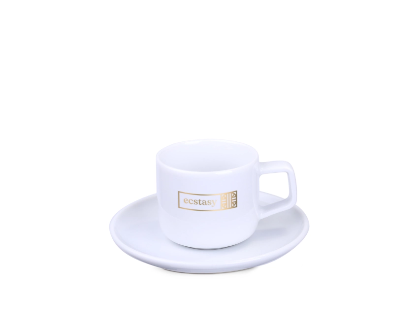 Filiżanka reklamowa Horizon 80 ml biała porcelana