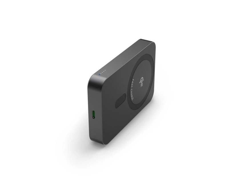 Magsafe powerbank 10000 Hama aluminiowy Qi 15 W