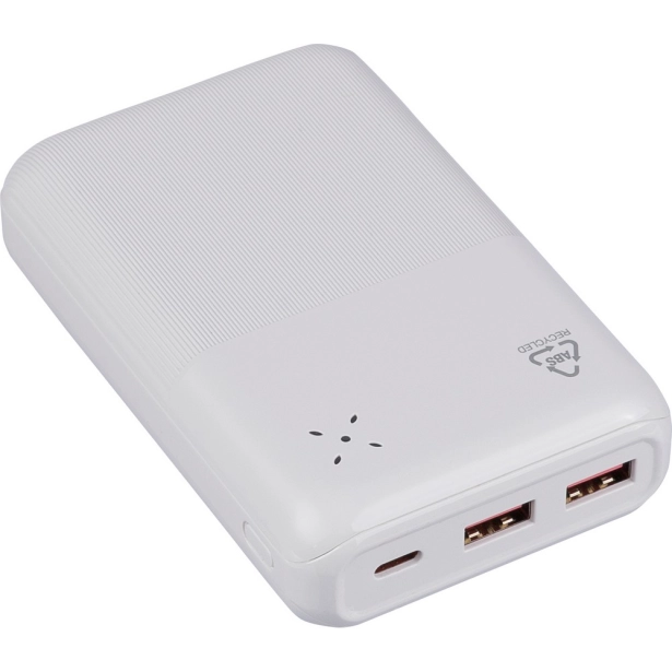 Mocny power bank 20000 mAh biały RABS, PD 22,5 W