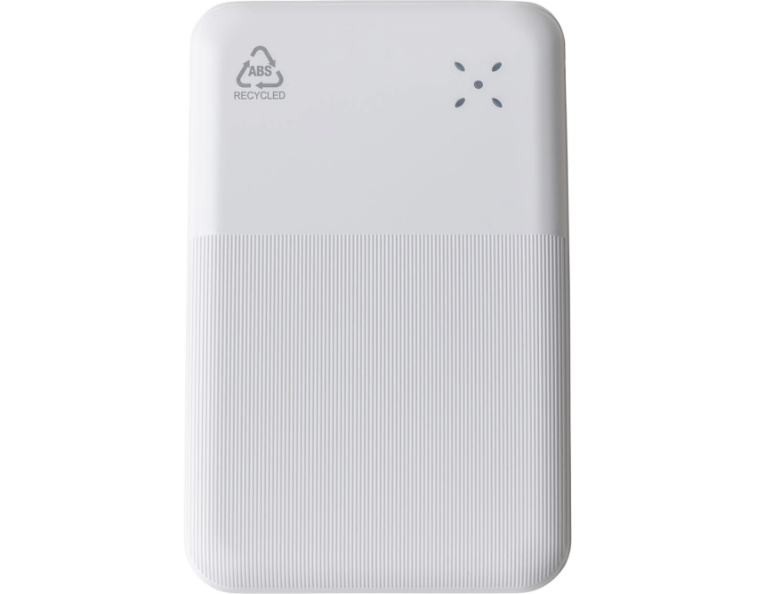 Powerbank z logo 10000 mAh RABS biały 22,5 W
