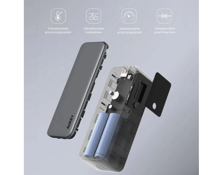 Powerbank do ładowania laptopów 140 W Aukey 27600 mAh
