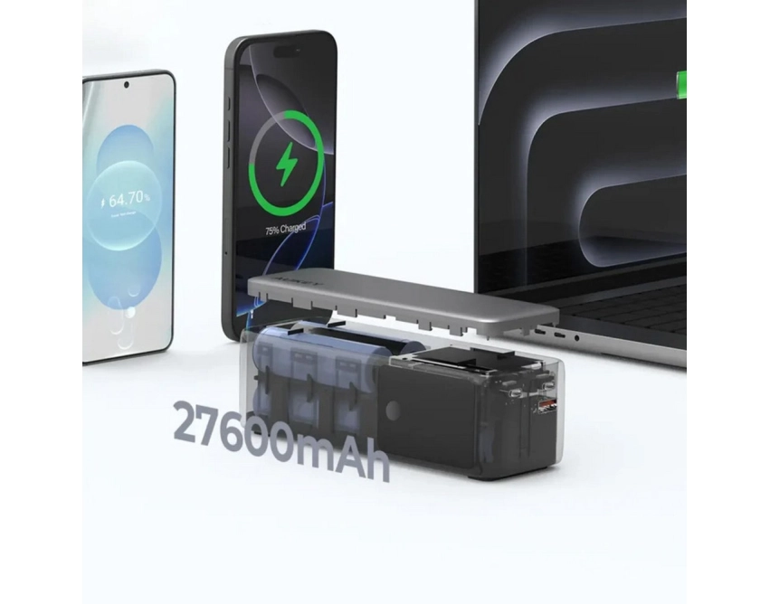 Powerbank do ładowania laptopów 140 W Aukey 27600 mAh