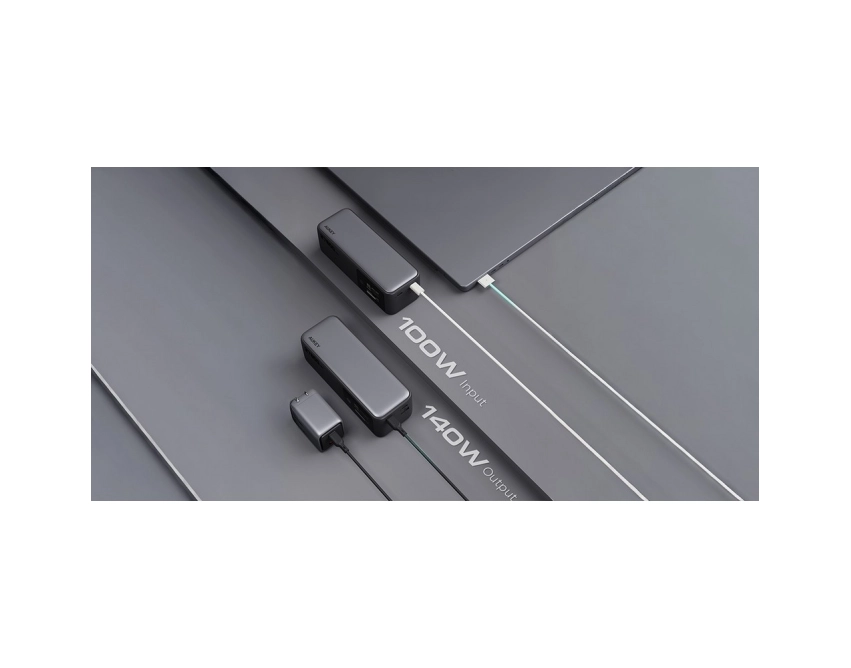 Powerbank do ładowania laptopów 140 W Aukey 27600 mAh