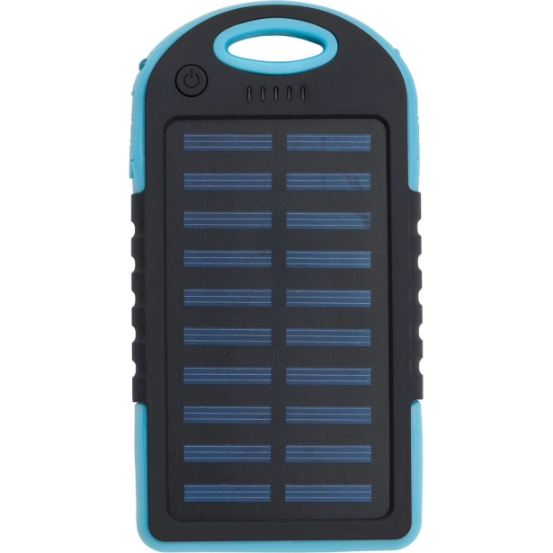 Power bank solarny 4000 mAh niebieski z USB-C