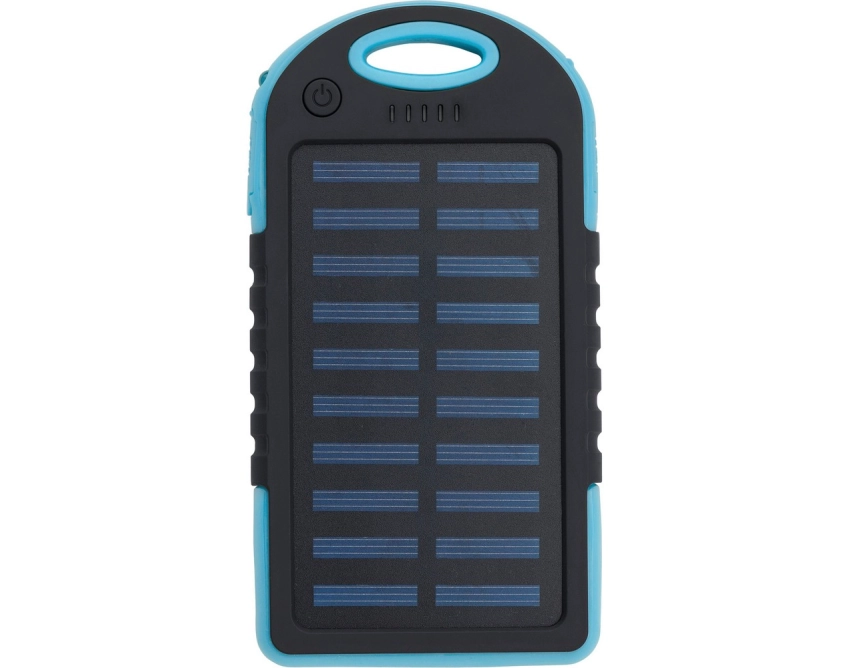 Power bank solarny 4000 mAh niebieski z USB-C