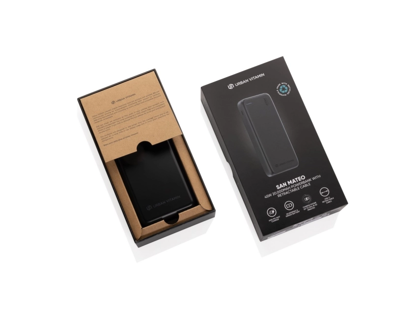 San Mateo powerbank USB-C PD 20000 mAh czarny