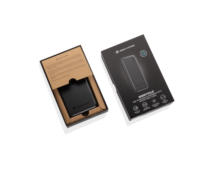 Emeryville power bank z logo firmy 10000 mAh RCS