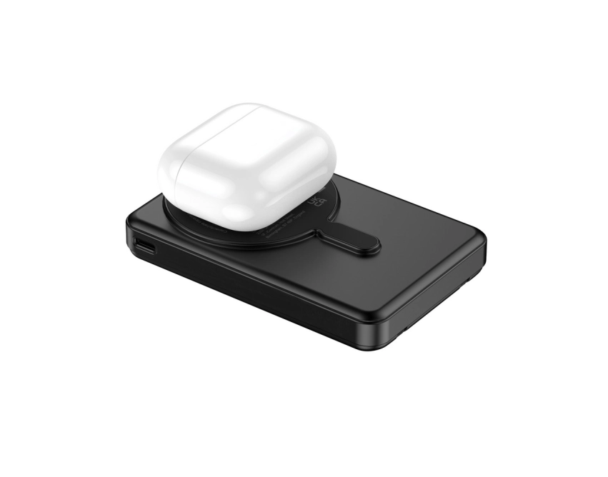 Delano powerbank 10k z ładowaniem bezprzewod. czarny
