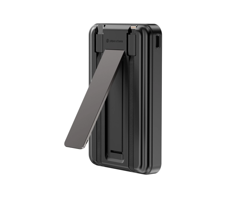 Delano powerbank 10k z ładowaniem bezprzewod. czarny