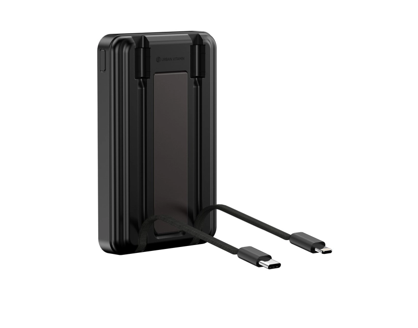 Delano powerbank 10k z ładowaniem bezprzewod. czarny