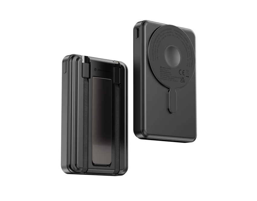 Delano powerbank 10k z ładowaniem bezprzewod. czarny