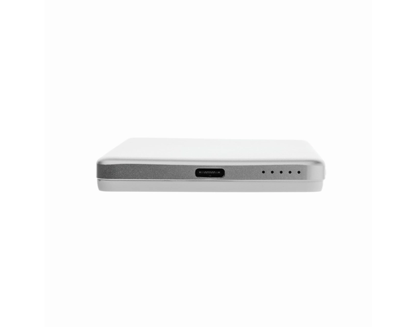 Power bank z ładowaniem bezprzewodowym Orion srebrny