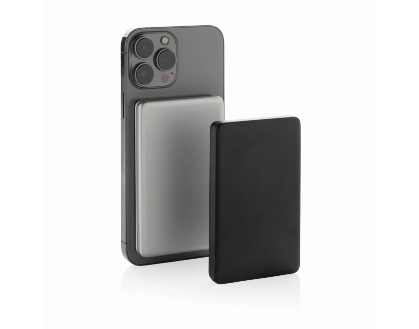 Power bank z ładowaniem bezprzewodowym Orion srebrny