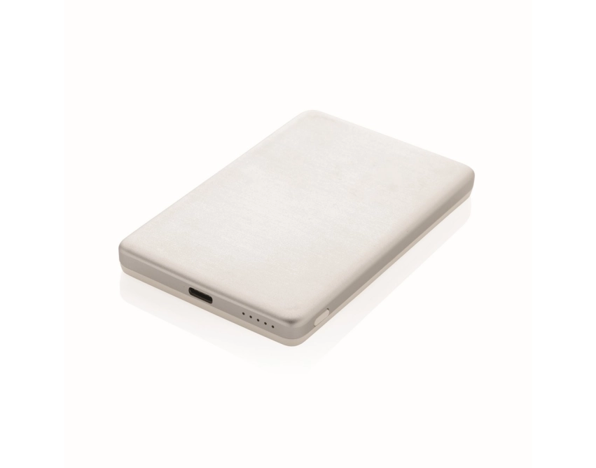 Power bank z ładowaniem bezprzewodowym Orion srebrny