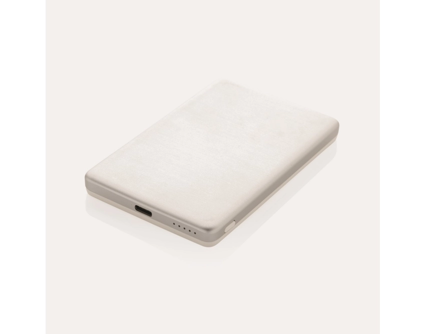 Power bank z ładowaniem bezprzewodowym Orion srebrny