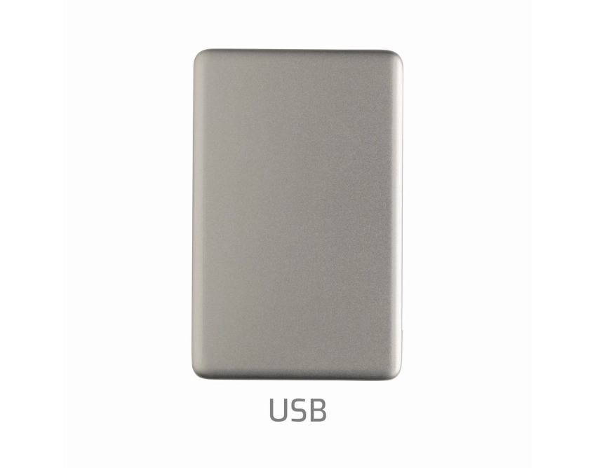 Power bank z ładowaniem bezprzewodowym Orion srebrny