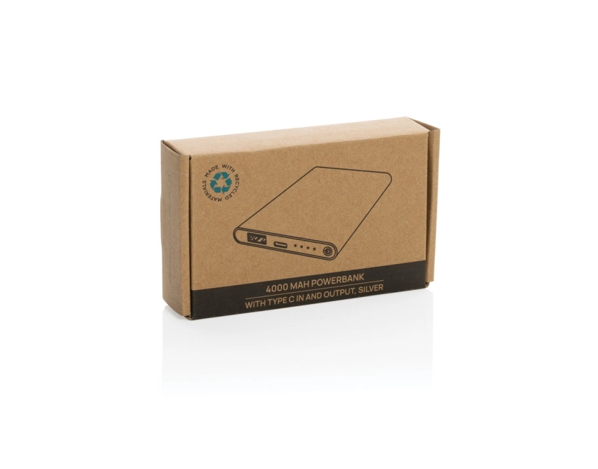 Powerbank 4000 mAh z grawerem logo aluminiowy