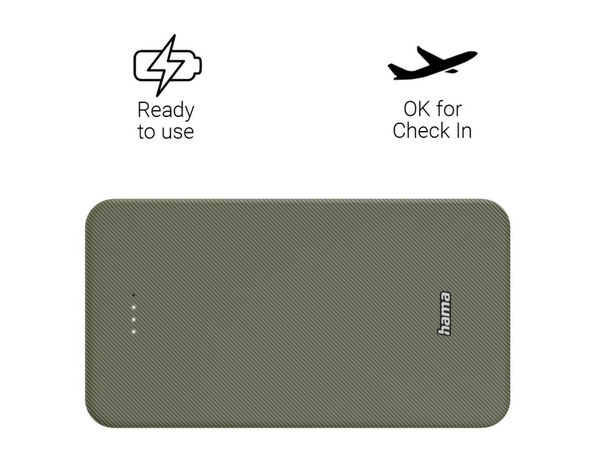 Hama bardzo pojemny powerbank 20000 mAh z LED