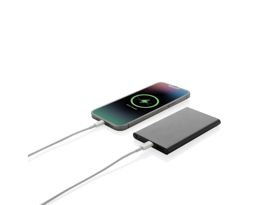 Power bank z grawerem 4000 mAh czarny mat eko