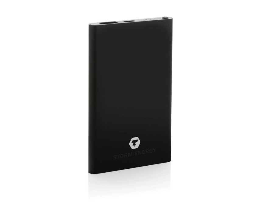 Power bank z grawerem 4000 mAh czarny mat eko