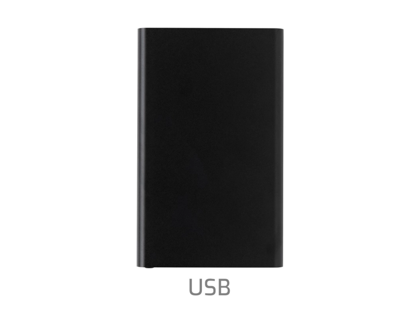 Power bank z grawerem 4000 mAh czarny mat eko