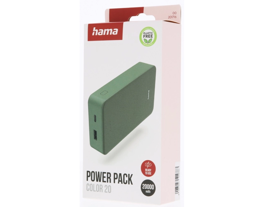 Hama bardzo pojemny powerbank 20000 mAh z LED