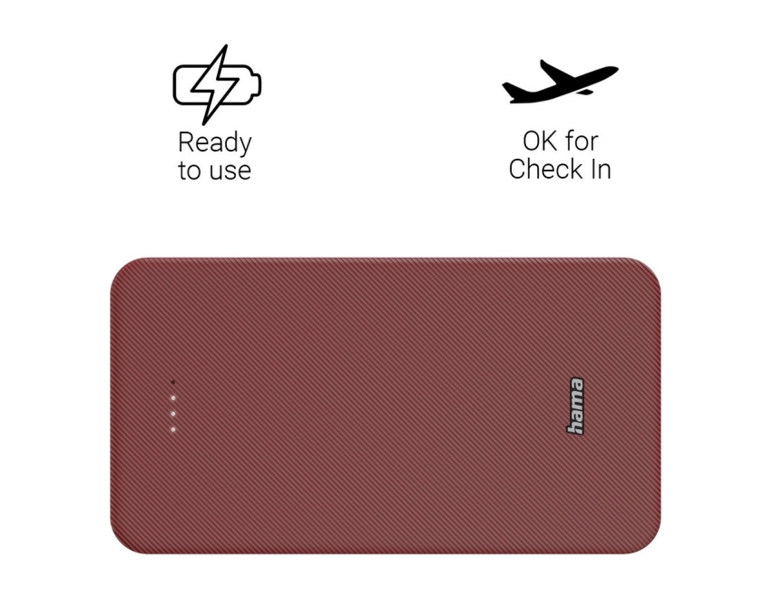 Power bank mocny 20000 mAh Hama czerwony