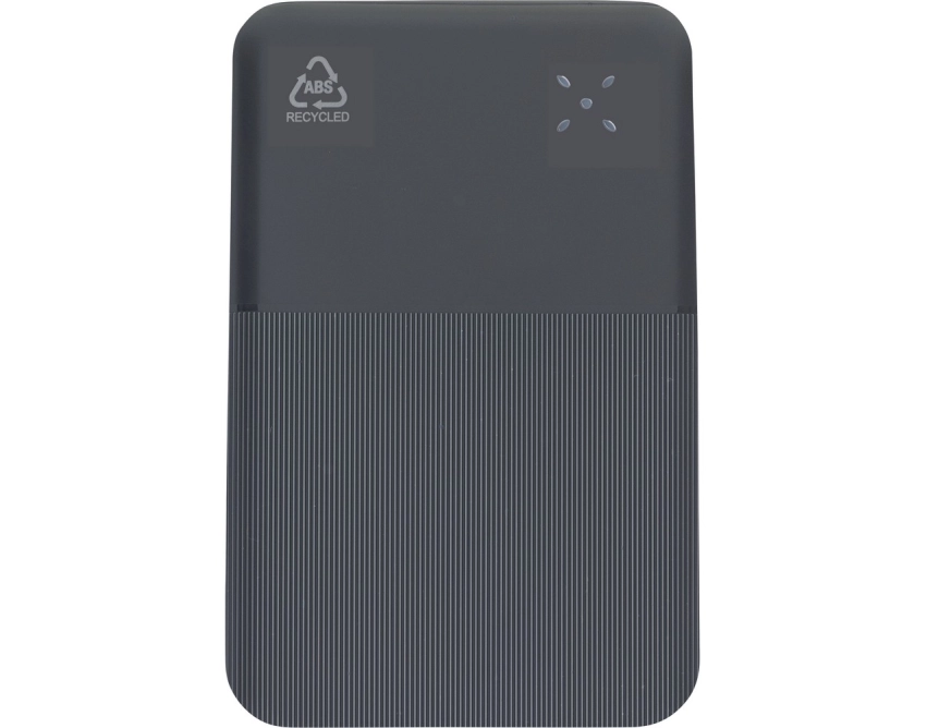 Powerbank z logo 10000 mAh czarny USB-C PD