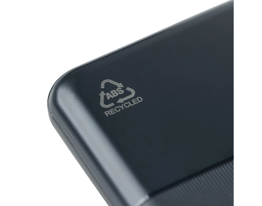 Powerbank z logo 10000 mAh czarny USB-C PD