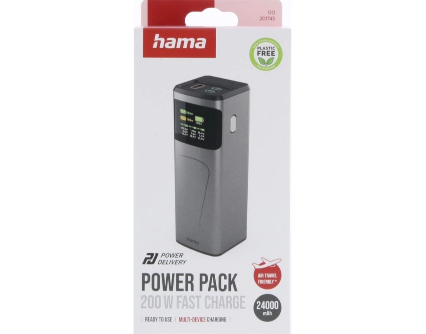 Power bank 24000 mAh Hama High Power grafitowy