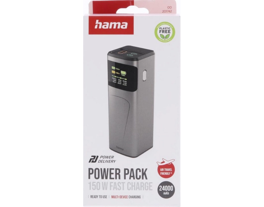 Hama High Power 150 W mocny powerbank grafitowy