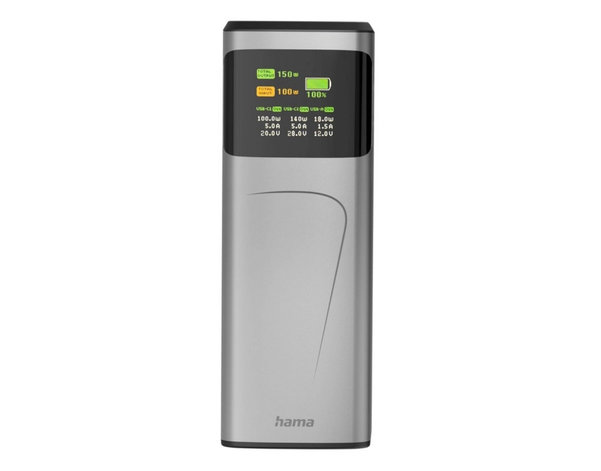 Hama High Power 150 W mocny powerbank grafitowy