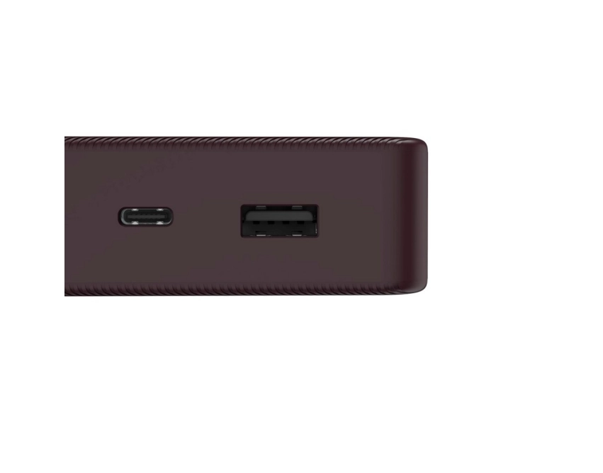 Mocny powerbank Hama 20000 mAh burgundowy z nadrukiem