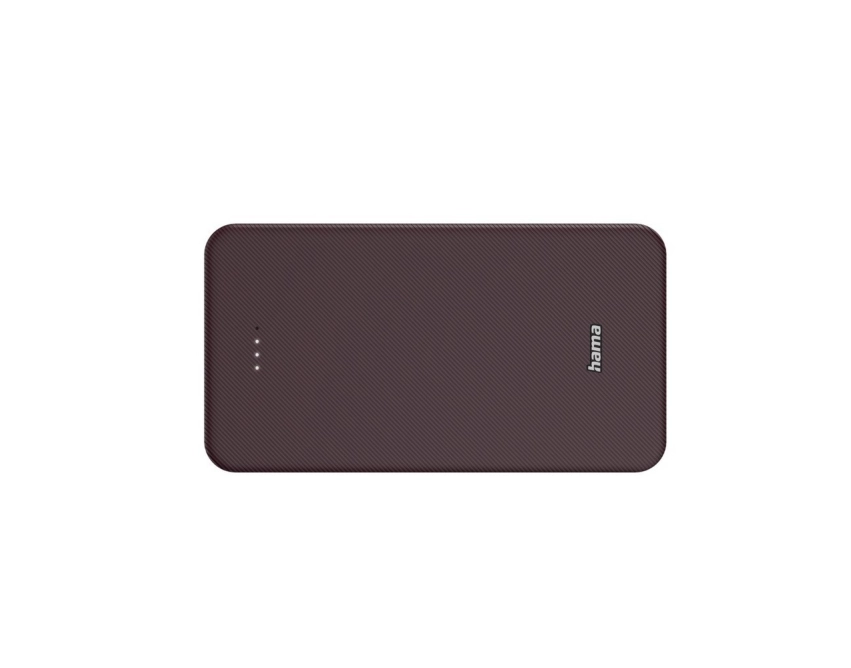Mocny powerbank Hama 20000 mAh burgundowy z nadrukiem