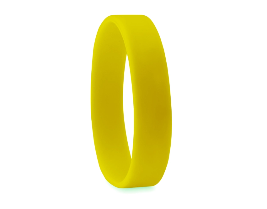 Opaska eventowa z logo silikonowa żółta Ø6 cm