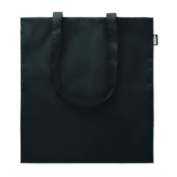 Totepet torba ekologiczna z logo czarna RPET 190T