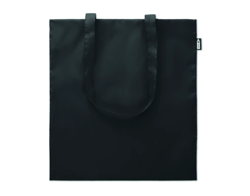 Totepet torba ekologiczna z logo czarna RPET 190T
