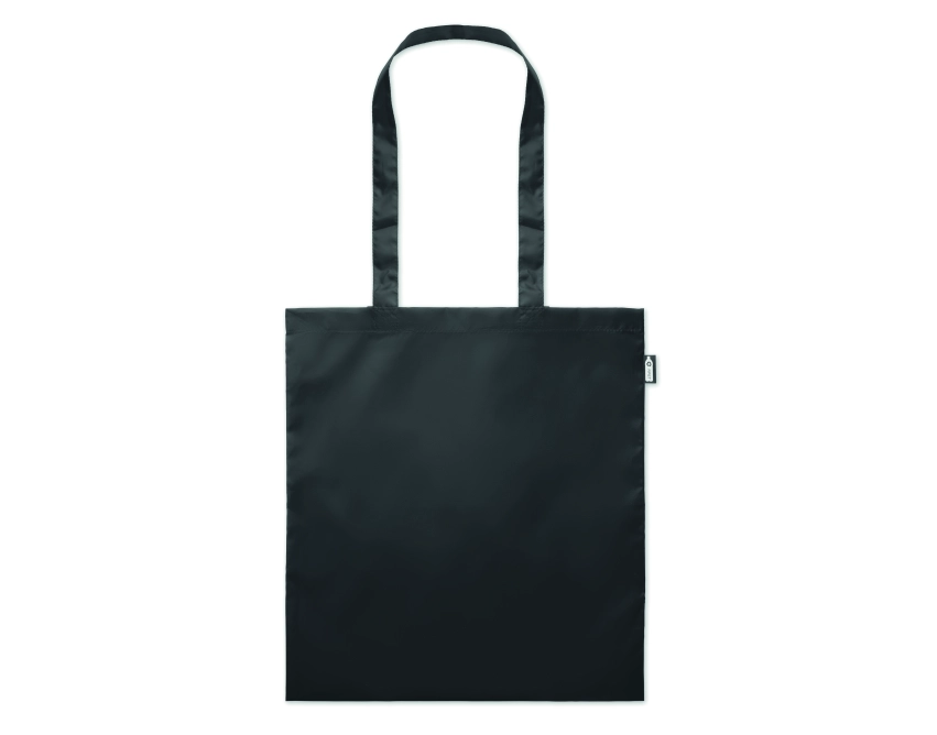 Totepet torba ekologiczna z logo czarna RPET 190T