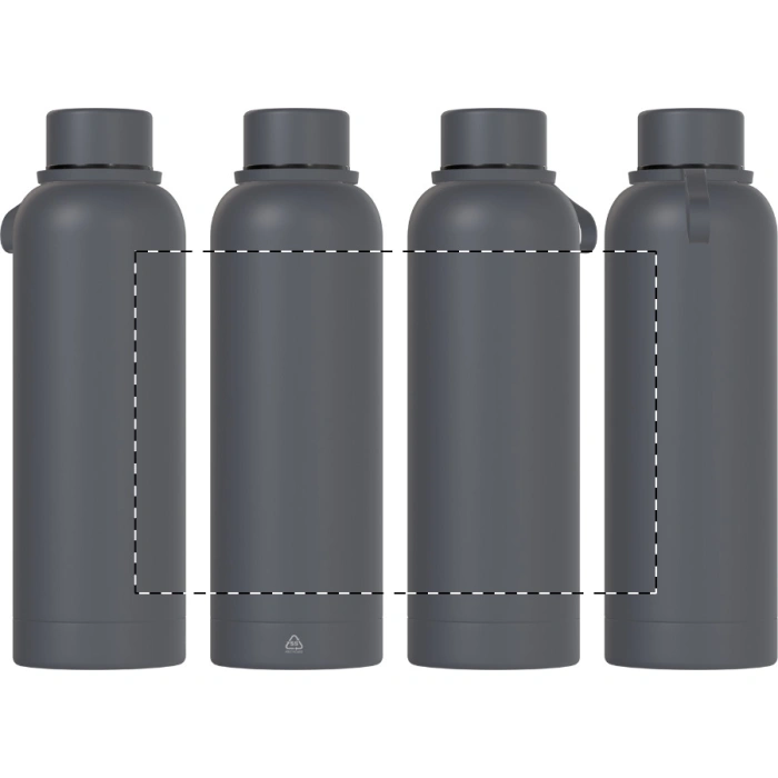 Schemat znakowania dla Sitodruk 360° - RS2 na gadżecie: Butelka termiczna 500 ml z recyklingu, stal nierdzewna