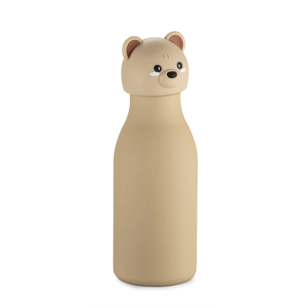 Butelka ANIMI metalowa termiczna 400 ml beżowa