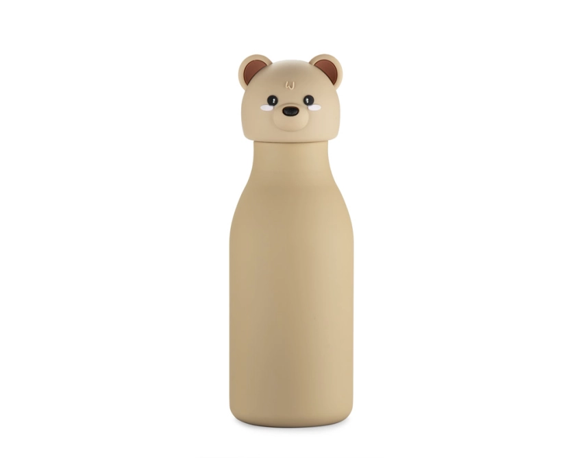 Butelka ANIMI metalowa termiczna 400 ml beżowa